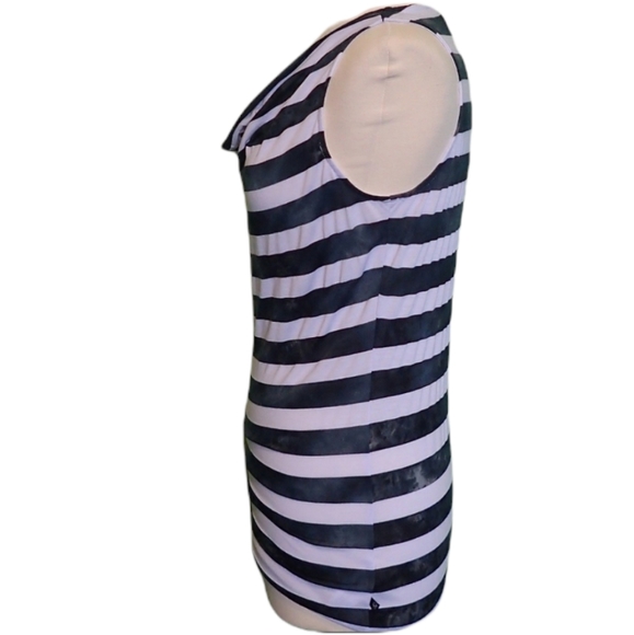 Michael MK Black & White Striped Top - Picture 8 of 11